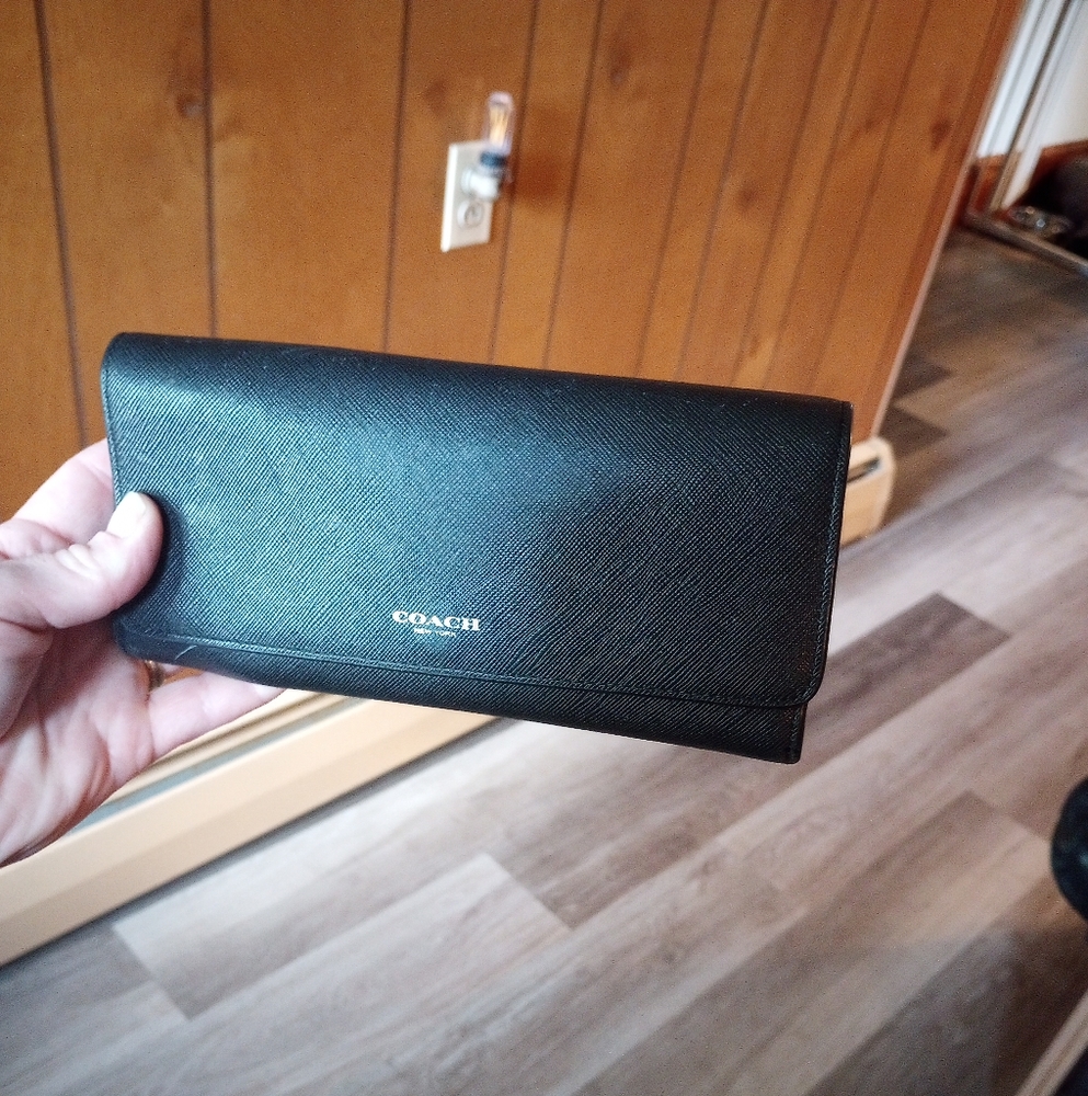 Black coach wallet